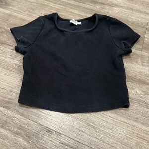 Princess Polly Black Short Sleeve Baby Tee
